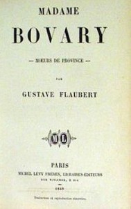 page couverture de madame bovary